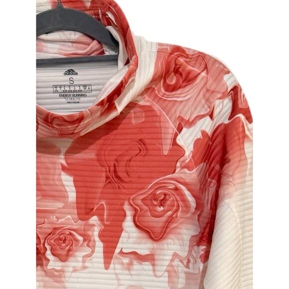 Adidas Women’s S White Orange Climalite Pullover Sweatshirt Running Top Gym - Picture 5 of 10